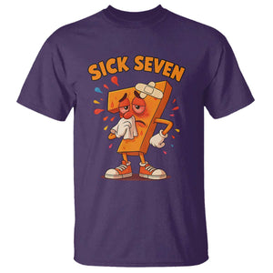 Funny Sick Seven 67 Meme T Shirt Six Seven Wordplay TS11 Purple Print Your Wear