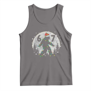 Funny Bigfoot 67 Christmas Night Stroll Moon Sasquatch Tank Top TS11 Deep Heather Print Your Wear