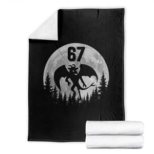 Funny Jersey Devil 67 Moon Night Stroll Throw Blanket TS11 Black Print Your Wear