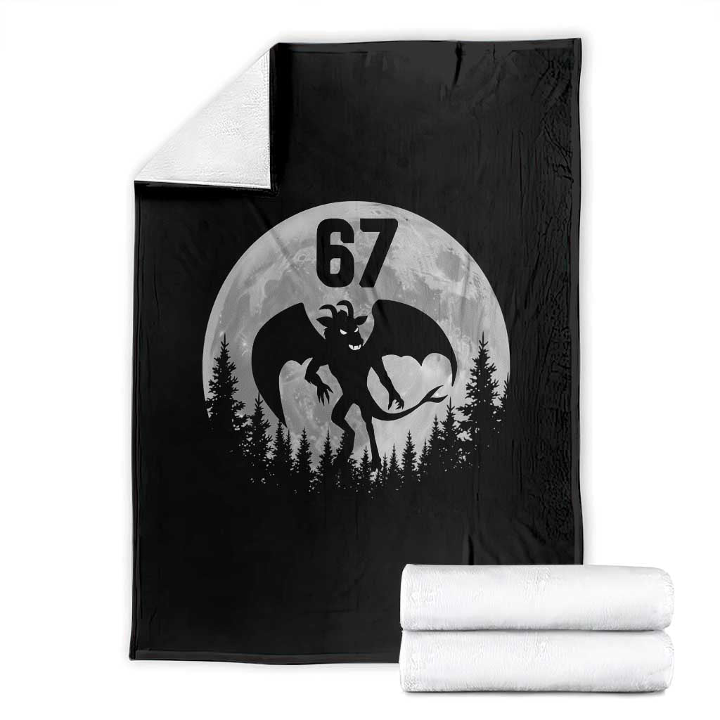 Funny Jersey Devil 67 Moon Night Stroll Throw Blanket TS11 Black Print Your Wear