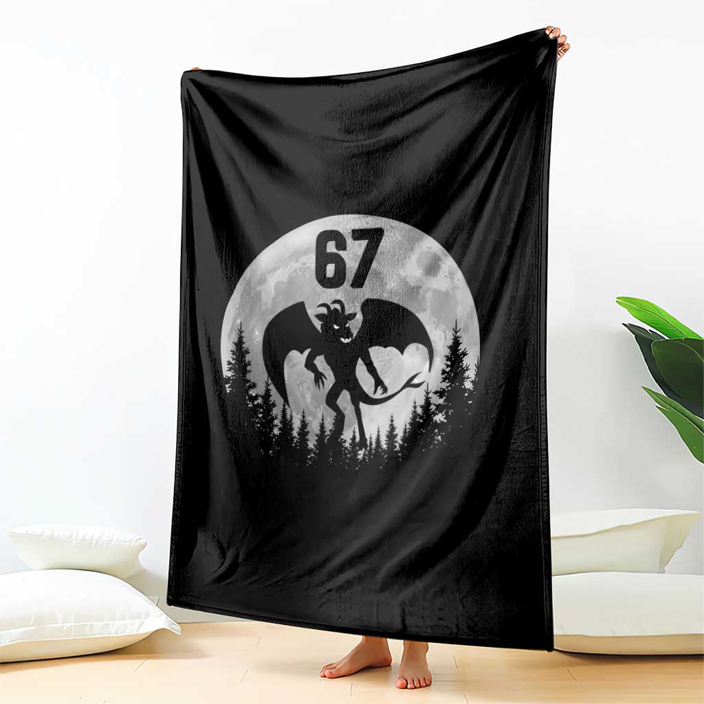 Funny Jersey Devil 67 Moon Night Stroll Throw Blanket TS11 Print Your Wear