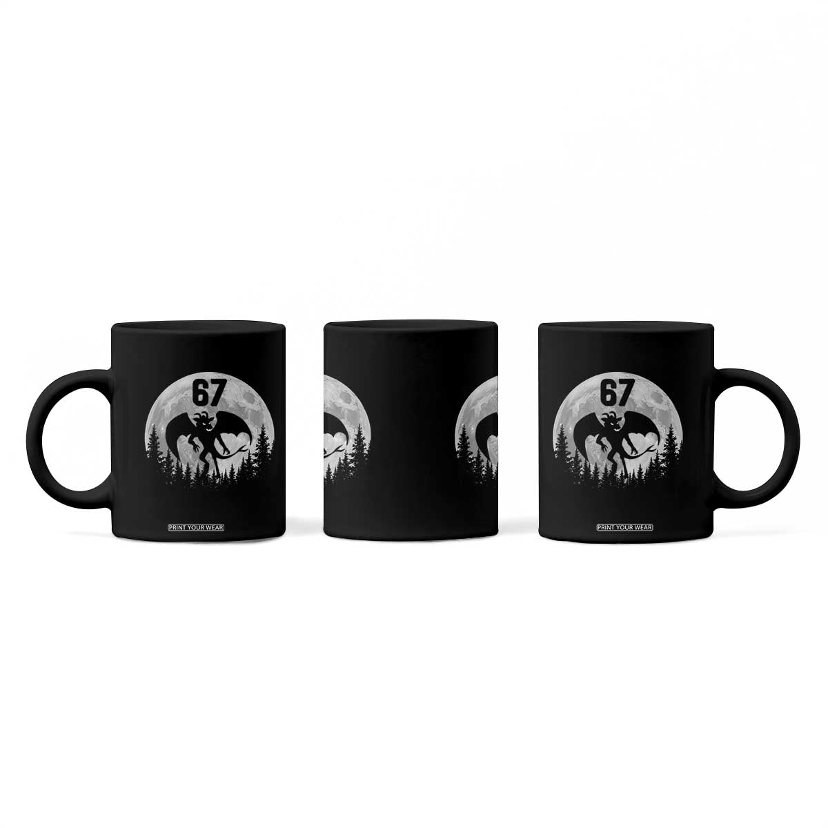 Funny Jersey Devil 67 Moon Night Stroll Coffee Mug TS11 Print Your Wear