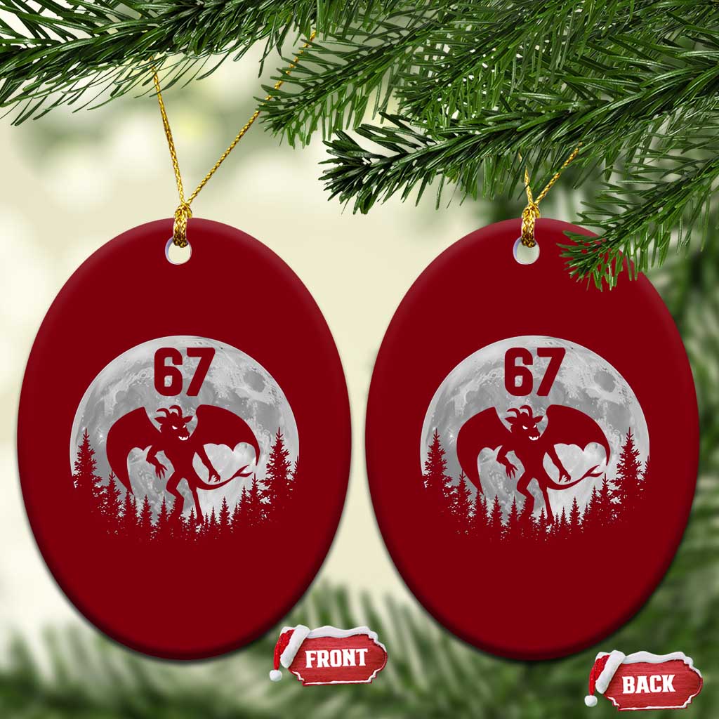 Funny Jersey Devil 67 Moon Night Stroll Ceramic Ornament TS11 Print Your Wear