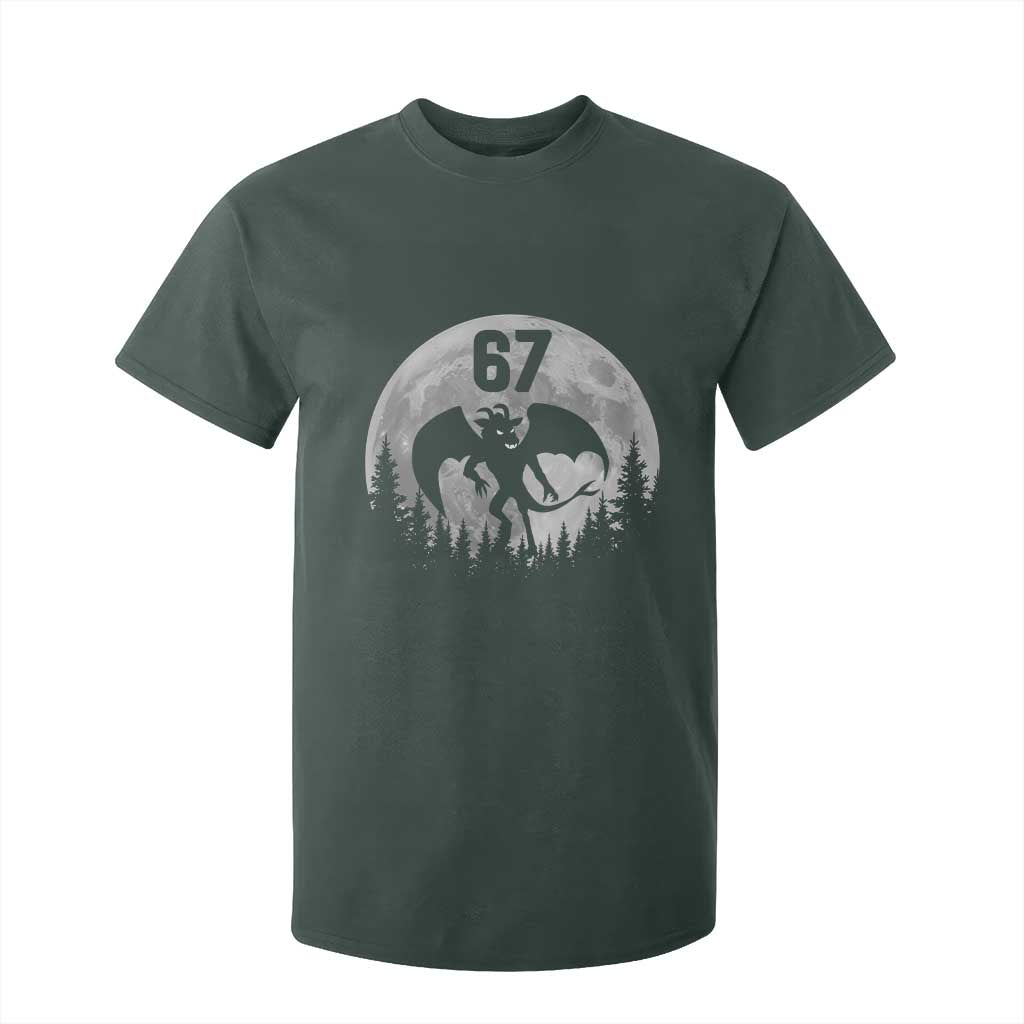 Funny Jersey Devil 67 Moon Night Stroll T Shirt For Kid TS11 Dark Forest Green Print Your Wear
