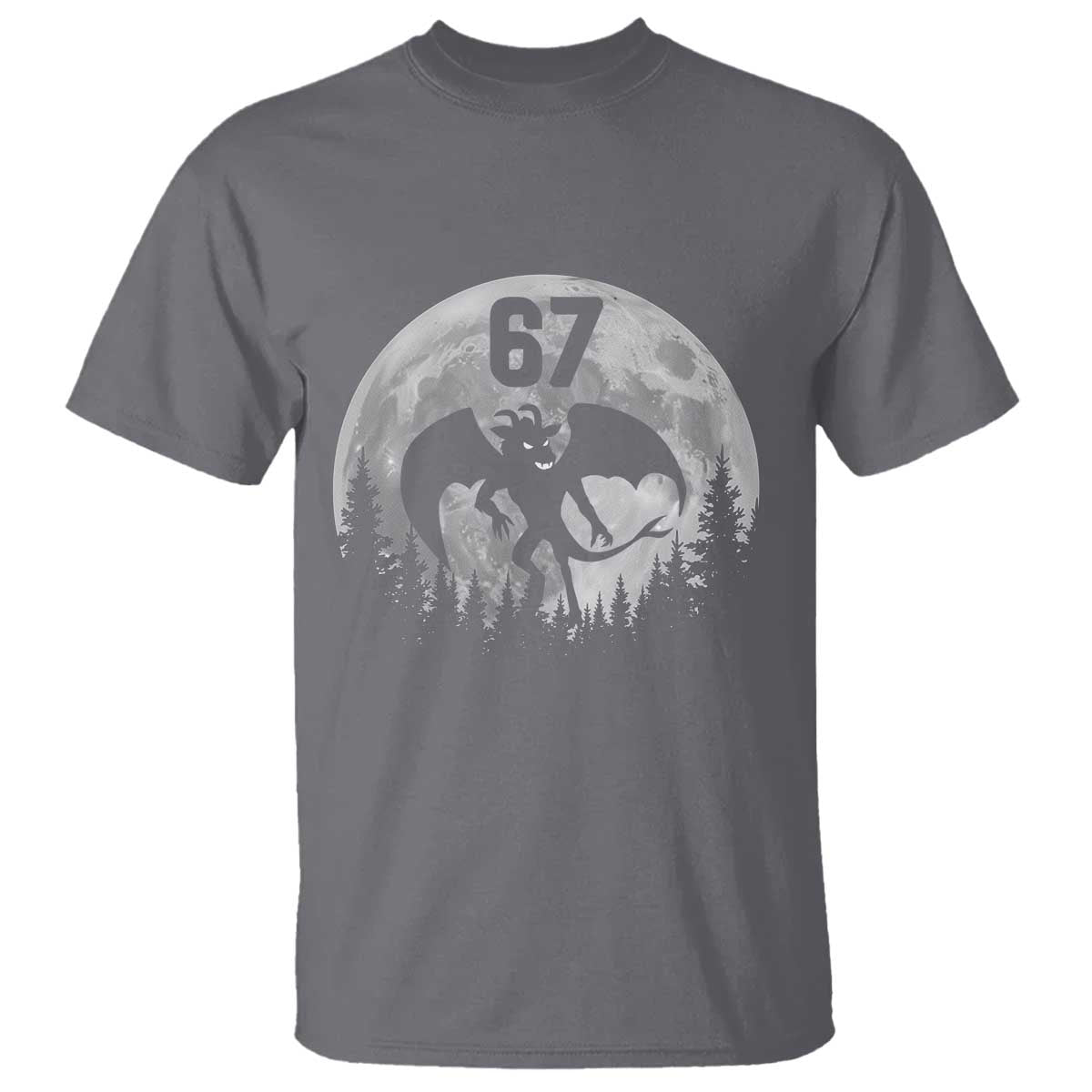 Funny Jersey Devil 67 Moon Night Stroll T Shirt TS11 Charcoal Print Your Wear