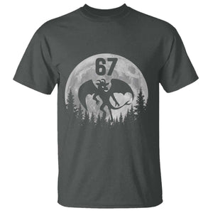 Funny Jersey Devil 67 Moon Night Stroll T Shirt TS11 Dark Heather Print Your Wear