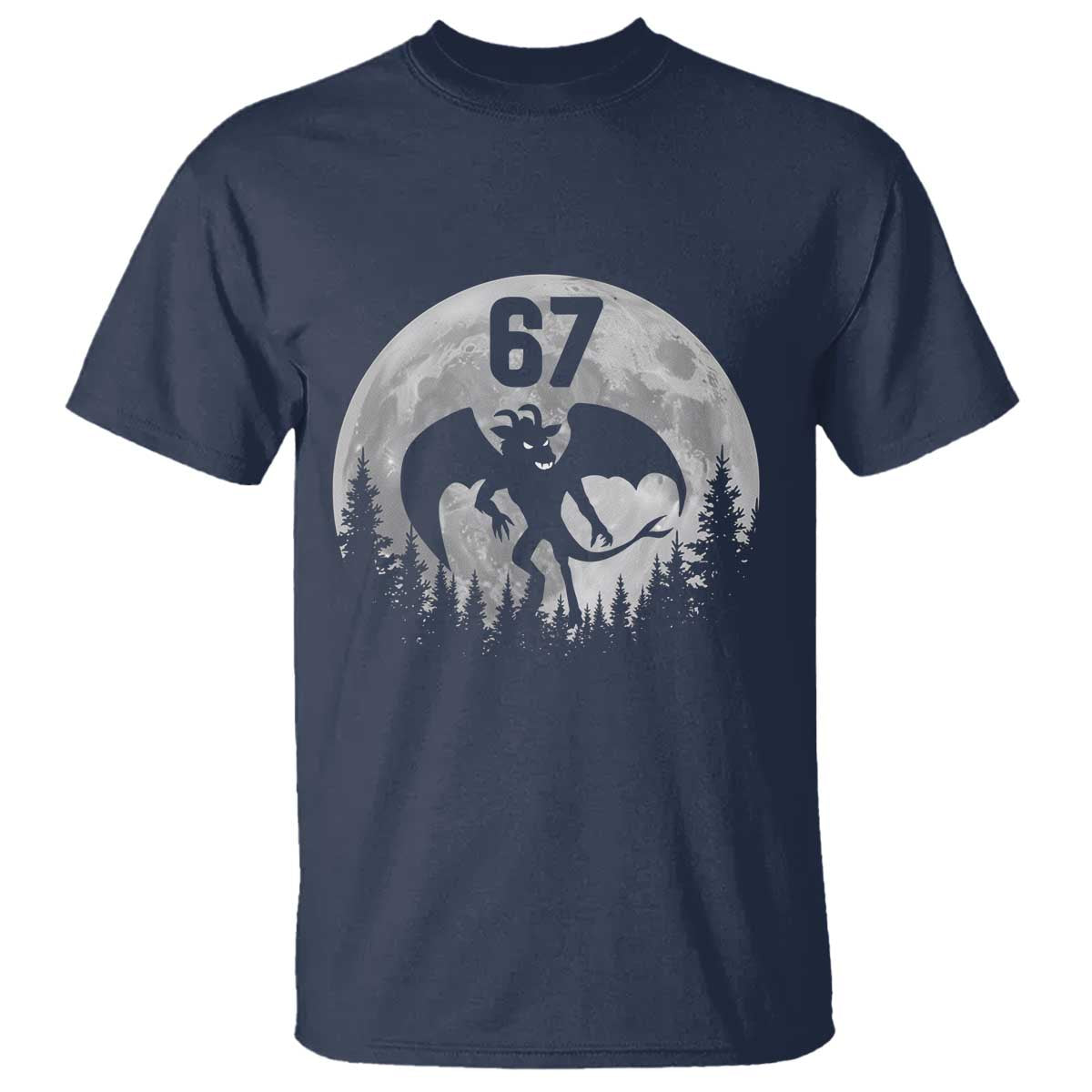 Funny Jersey Devil 67 Moon Night Stroll T Shirt TS11 Navy Print Your Wear
