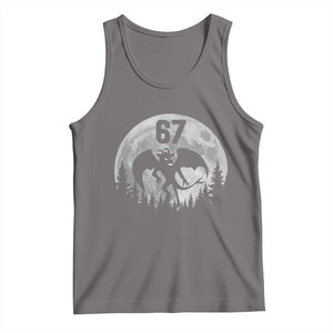 Funny Jersey Devil 67 Moon Night Stroll Tank Top TS11 Deep Heather Print Your Wear