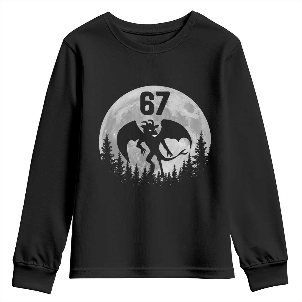 Funny Jersey Devil 67 Moon Night Stroll Youth Sweatshirt TS11 Black Print Your Wear