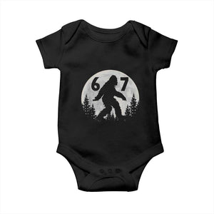 Funny Bigfoot 67 Night Stroll Moon Sasquatch Baby Onesie TS11 Black Print Your Wear