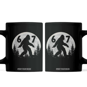 Funny Bigfoot 67 Night Stroll Moon Sasquatch Coffee Mug TS11 Black Print Your Wear