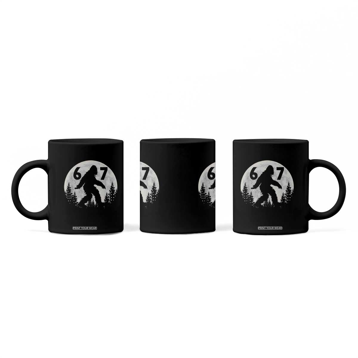 Funny Bigfoot 67 Night Stroll Moon Sasquatch Coffee Mug TS11 Print Your Wear