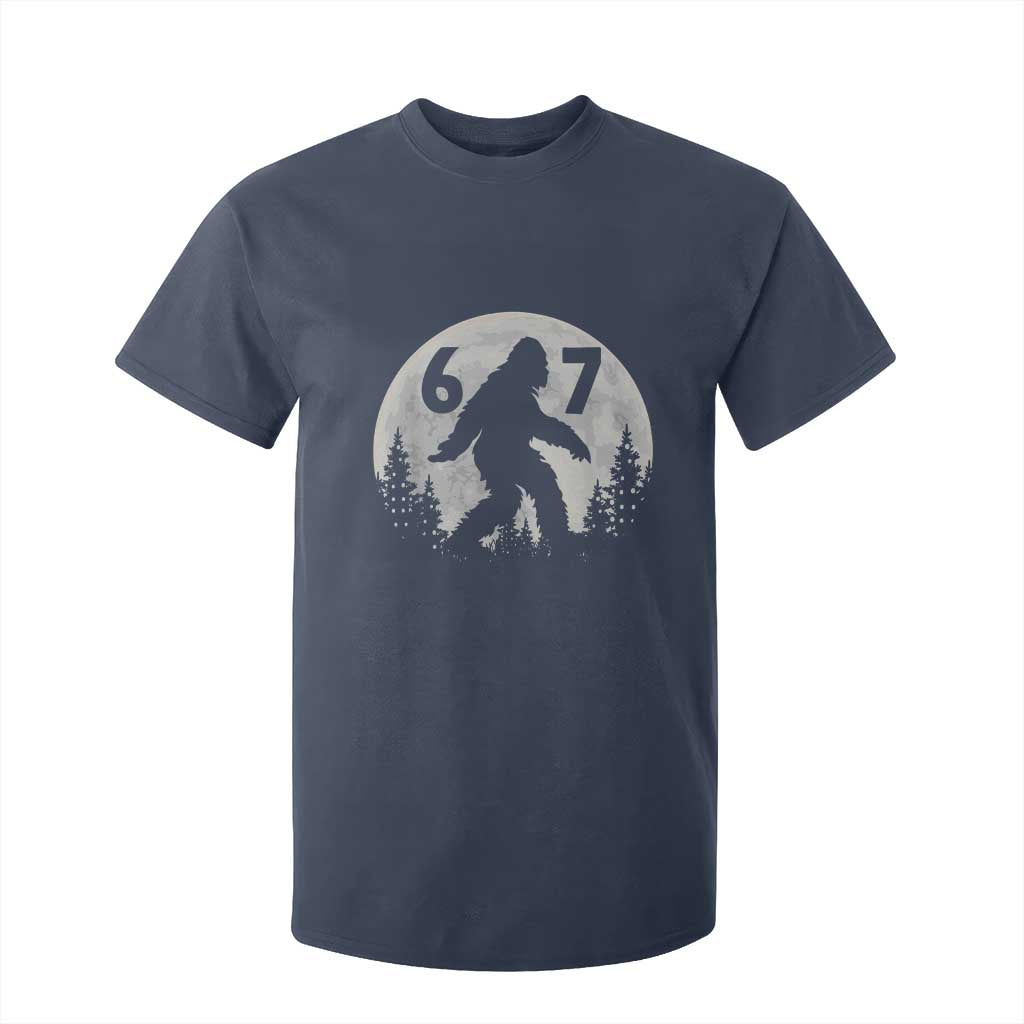 Funny Bigfoot 67 Night Stroll Moon Sasquatch T Shirt For Kid TS11 Navy Print Your Wear