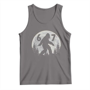 Funny Bigfoot 67 Night Stroll Moon Sasquatch Tank Top TS11 Deep Heather Print Your Wear