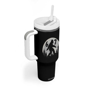 Funny Bigfoot 67 Night Stroll Moon Sasquatch Tumbler With Handle TS11 Print Your Wear