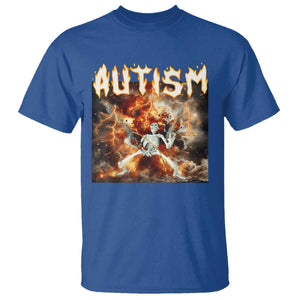 Funny Autism Skeleton Meme T Shirt Oddly Specific Dank Meme TS11 Royal Blue Print Your Wear