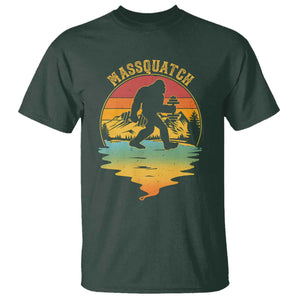 Funny Bigfoot Massquatch T Shirt Retro Workout Gym Weightlifter Sasquatch TS11 Dark Forest Green Print Your Wear