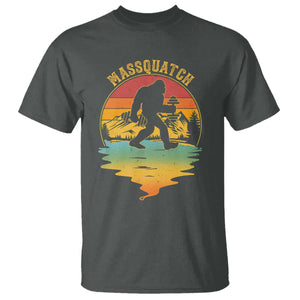 Funny Bigfoot Massquatch T Shirt Retro Workout Gym Weightlifter Sasquatch TS11 Dark Heather Print Your Wear