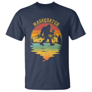 Funny Bigfoot Massquatch T Shirt Retro Workout Gym Weightlifter Sasquatch TS11 Navy Print Your Wear