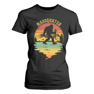 Funny Bigfoot Massquatch T Shirt For Women Retro Workout Gym Weightlifter Sasquatch TS11 Black Print Your Wear