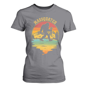 Funny Bigfoot Massquatch T Shirt For Women Retro Workout Gym Weightlifter Sasquatch TS11 Charcoal Print Your Wear