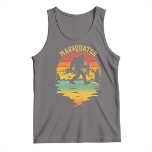 Funny Bigfoot Massquatch Tank Top Retro Workout Gym Weightlifter Sasquatch TS11 Deep Heather Print Your Wear