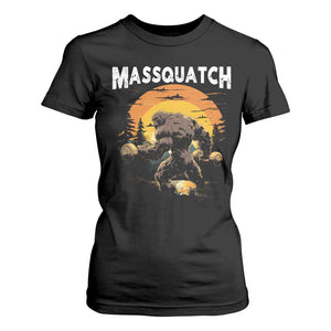 Funny Bigfoot Massquatch T Shirt For Women Workout Gym Weightlifter Sasquatch TS11 Black Print Your Wear