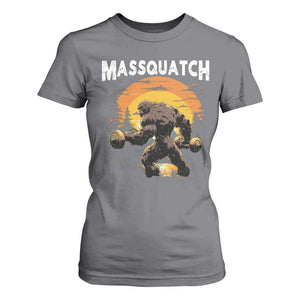 Funny Bigfoot Massquatch T Shirt For Women Workout Gym Weightlifter Sasquatch TS11 Charcoal Print Your Wear