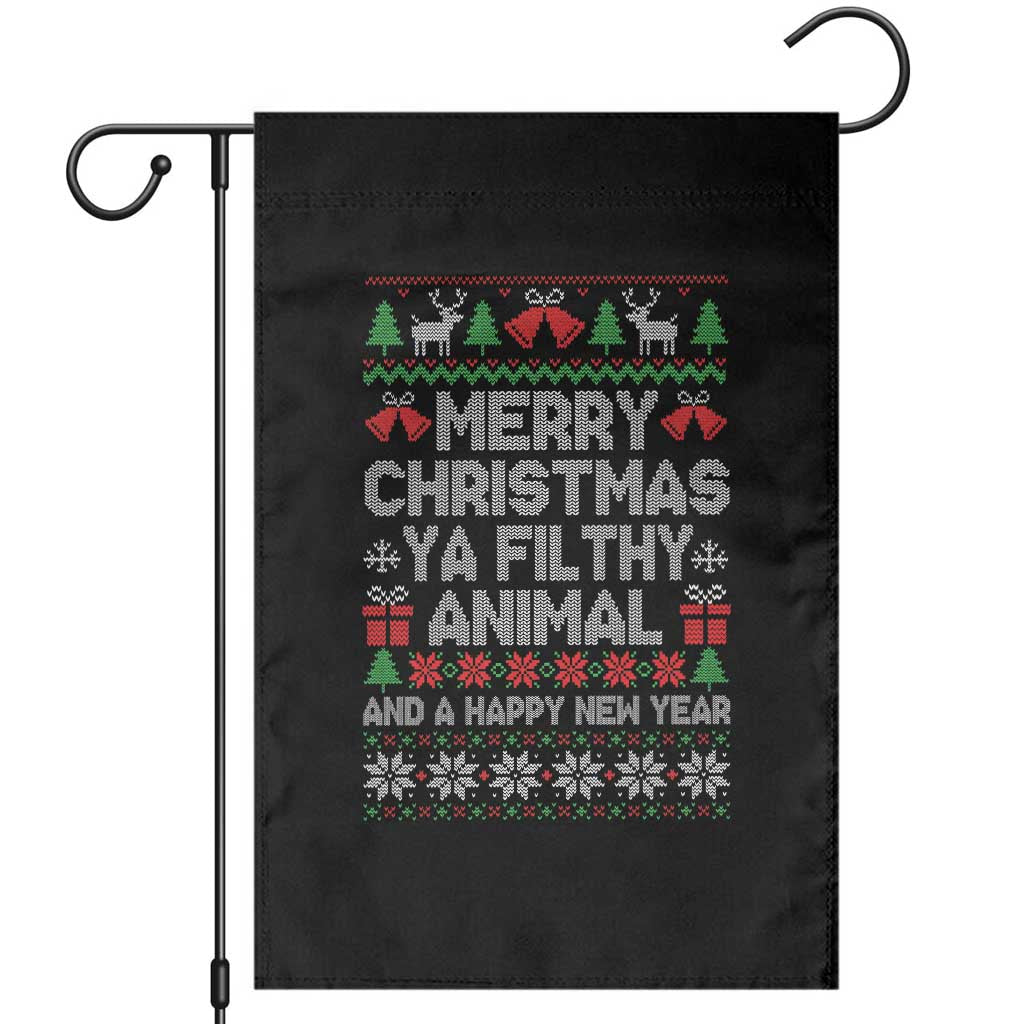 Funny Merry Christmas And A Happy New Year Garden Flag Christmas Movie TS11 Black Print Your Wear
