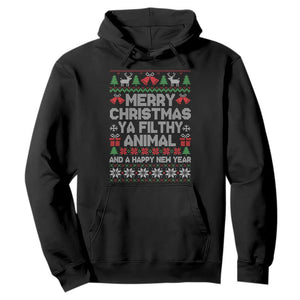 Funny Merry Christmas And A Happy New Year Hoodie Christmas Movie TS11 Black Print Your Wear