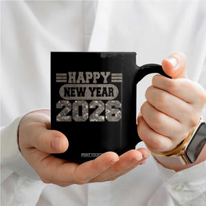 Camo Happy New Year Party 2026 Coffee Mug Camouflage NYE Party TS11 Print Your Wear