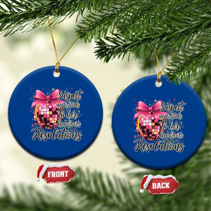Funny Suspect Never Sticks To Her New Years Resolutions Ceramic Ornament Coquette Disco Ball TS11 1pc Blue Print Your Wear