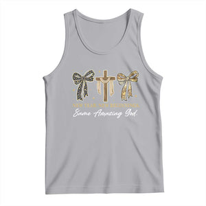New Year New Beginnings Same Amazing God Tank Top Christian New Years Eve TS11 Athletic Heather Print Your Wear