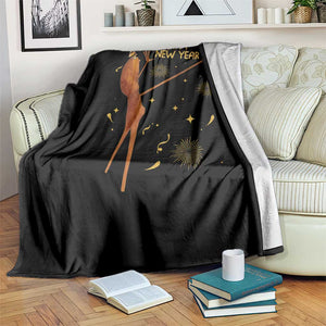 Funny Marcus The Worm New Year Throw Blanket Happy New Year NYE Party Firework TS11 Print Your Wear