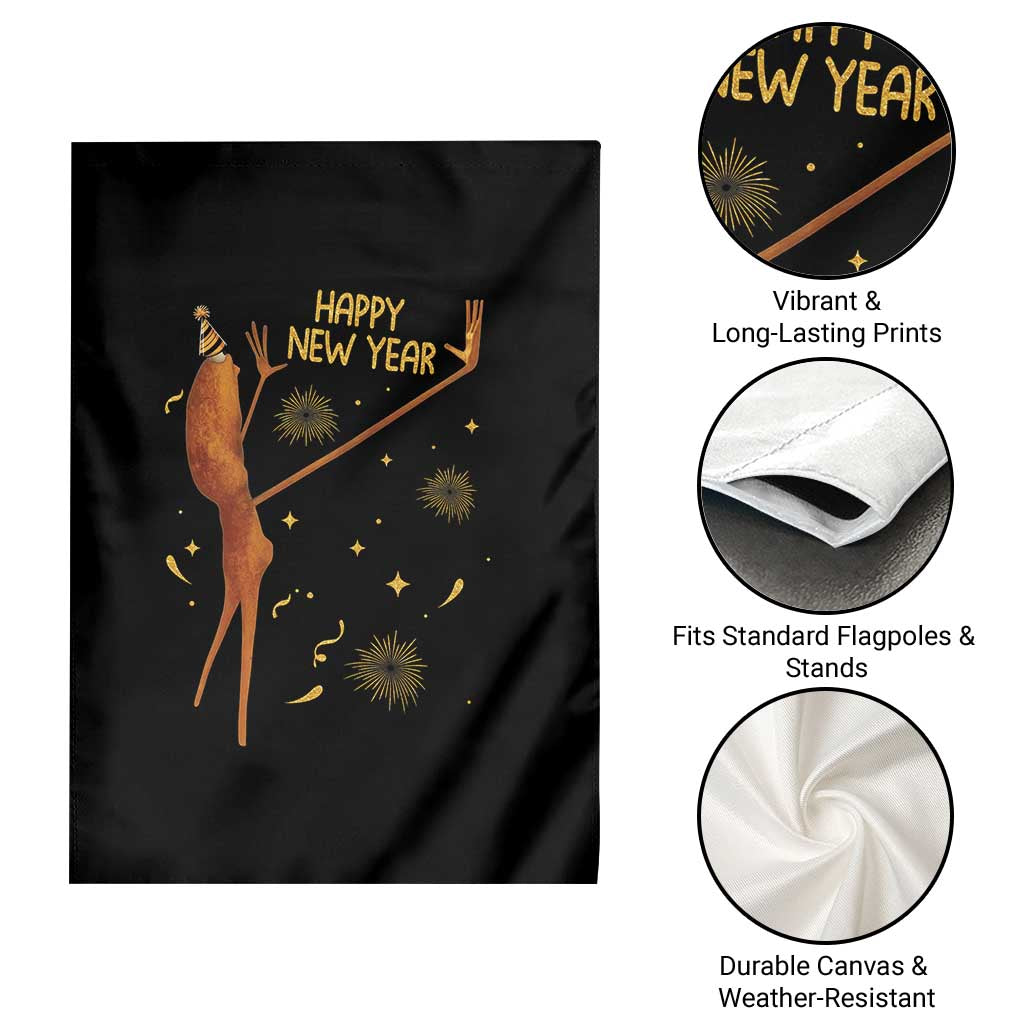 Funny Marcus The Worm New Year Garden Flag Happy New Year NYE Party Firework TS11 Print Your Wear