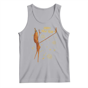 Funny Marcus The Worm New Year Tank Top Happy New Year NYE Party Firework TS11 Athletic Heather Print Your Wear