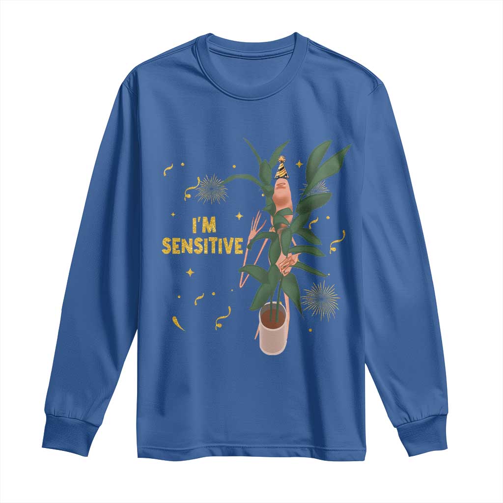 Funny Marcus The Worm New Year Long Sleeve Shirt I Am Sensitive NYE Party Firework TS11 Royal Blue Print Your Wear