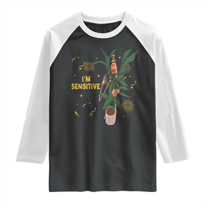 Funny Marcus The Worm New Year Raglan Shirt I Am Sensitive NYE Party Firework TS11 Black White Print Your Wear