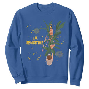 Funny Marcus The Worm New Year Sweatshirt I Am Sensitive NYE Party Firework TS11 Royal Blue Print Your Wear