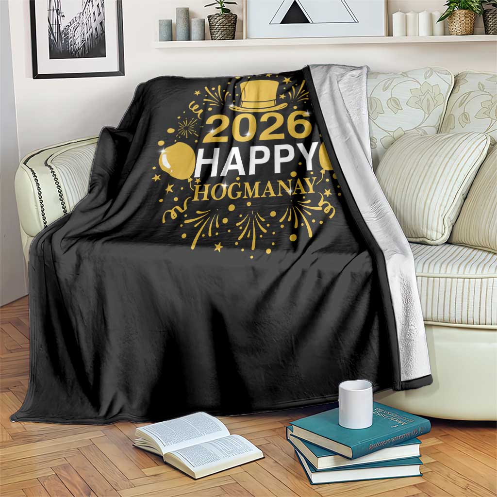 Scottish New Year 2026 Throw Blanket Happy Hogmanay NYE Party TS11 Print Your Wear