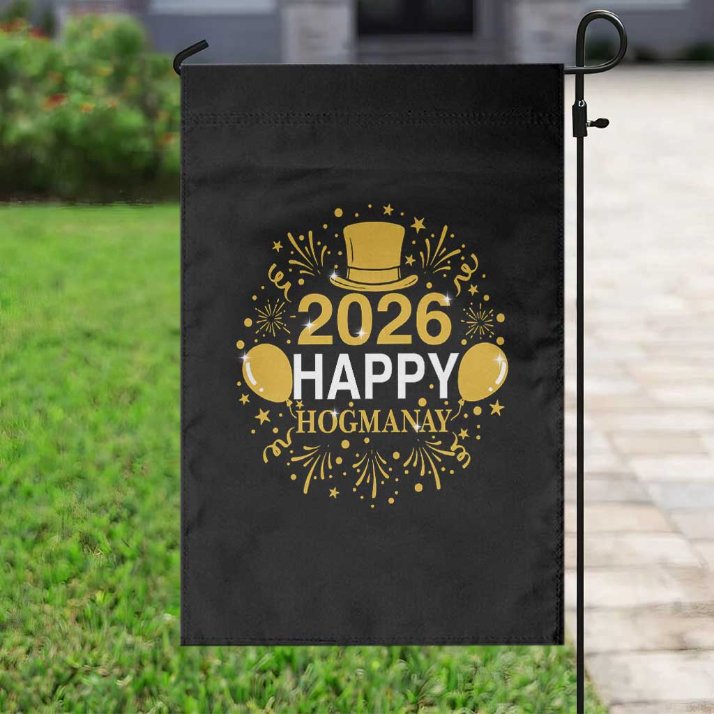 Scottish New Year 2026 Garden Flag Happy Hogmanay NYE Party TS11 Print Your Wear