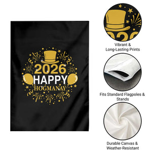Scottish New Year 2026 Garden Flag Happy Hogmanay NYE Party TS11 Print Your Wear