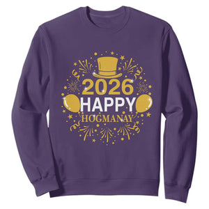 Scottish New Year 2026 Sweatshirt Happy Hogmanay NYE Party TS11 Purple Print Your Wear