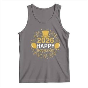Scottish New Year 2026 Tank Top Happy Hogmanay NYE Party TS11 Deep Heather Print Your Wear
