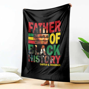 Carter G Woodson Throw Blanket Father Of Black History Month TS11 Print Your Wear