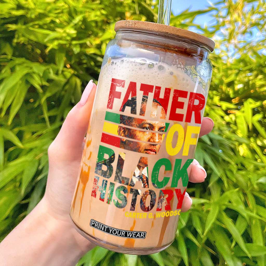 Carter G Woodson Glass Can Father Of Black History Month TS11 Black Print Your Wear