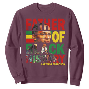 Carter G Woodson Sweatshirt Father Of Black History Month TS11 Maroon Print Your Wear