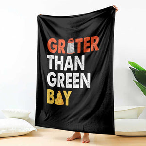 Funny Greater Than Green Bay Cheese Grate Throw Blanket TS11 Print Your Wear