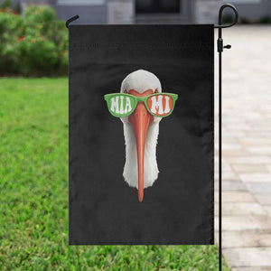 Vintage Miami White Ibis with Sunglasses Garden Flag TS11 Print Your Wear