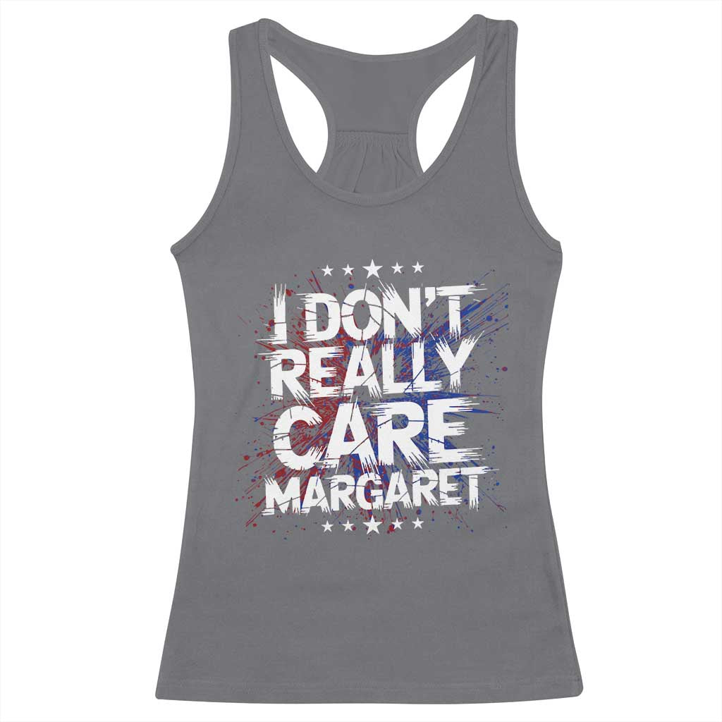 Funny JD Vance 2025 I Don't Really Care Margaret Racerback Tank Top Star TS11 Charcoal Print Your Wear